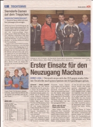 NÖN 2011, KW 46: Damen Klasse, Donic-Liga: Neuzugang Machan